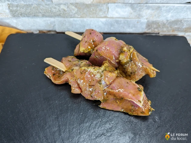 Brochette de sot l'y laisse de dinde thym & citron - 2 pièces
