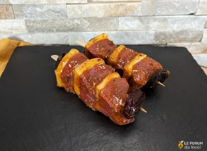 Brochette de magret de canard à la mangue - 2 pièces