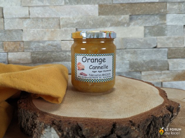 Confiture d'orange & cannelle sans sucres ajoutés - 260 g