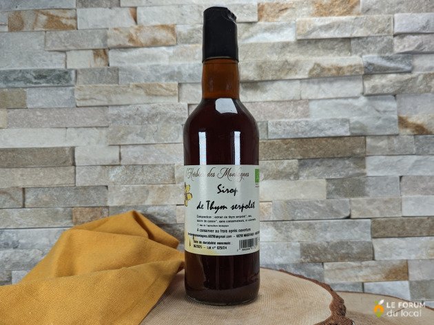 Sirop de thym serpolet bio - 50 cl