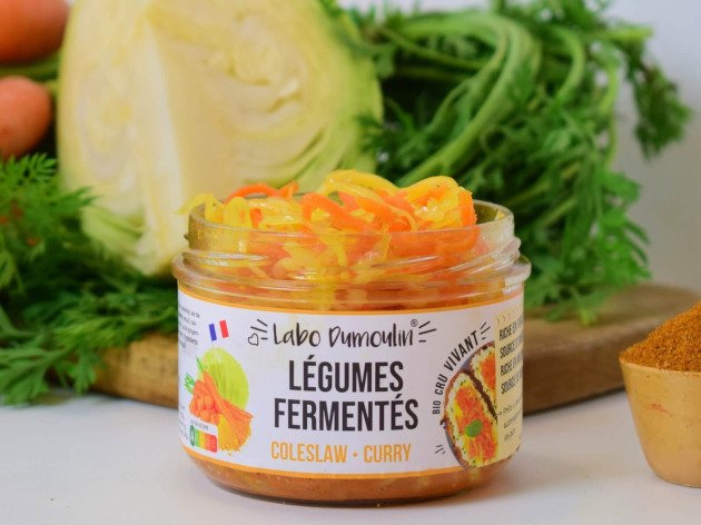 Coleslaw Curry bio - Légumes lacto-fermentés - 180 g