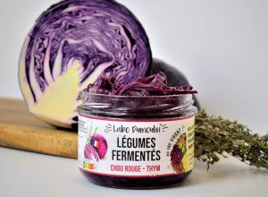 Chou rouge & Thym bio - Légumes lacto-fermentés - 180 g