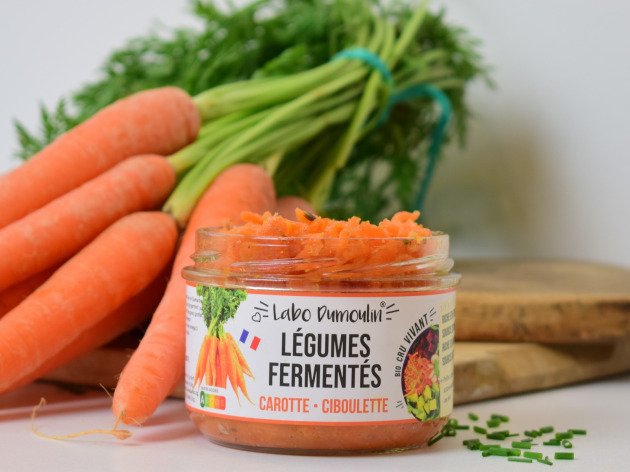 Carotte & Ciboulette bio - Légumes lacto-fermentés - 180 g