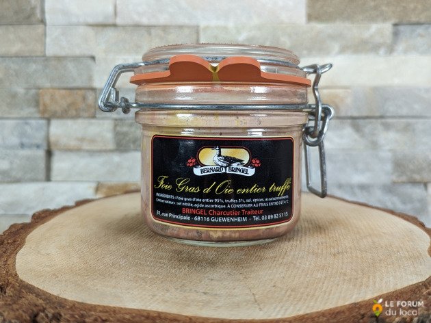 Foie gras d'oie entier mi-cuit - truffé 3% tuber melanosporum - 175 g