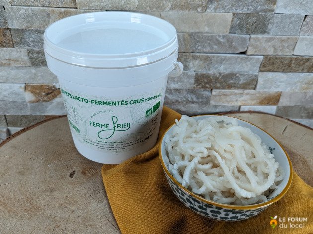 Navets lacto-fermentés crus (Süri Ruewa) bio - 1 kg