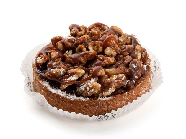 Tartelette aux noix et caramel bio - Pièce