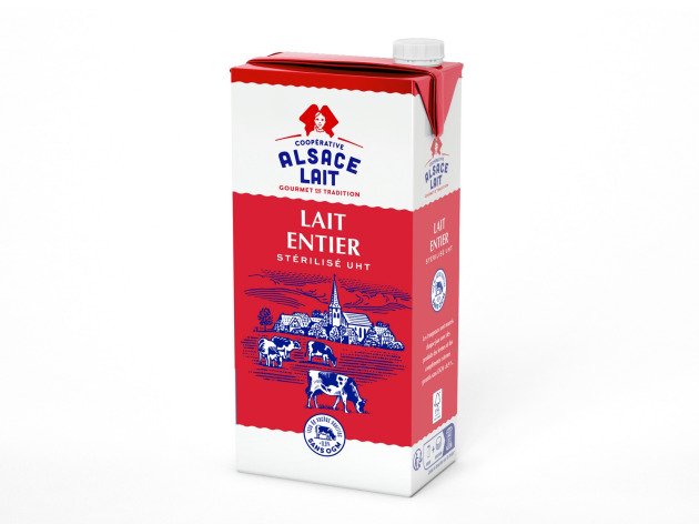 Lait UHT entier avec bouchon - 1 litre
