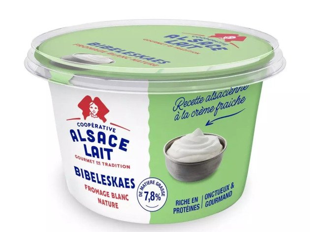 Bibalakass - Fromage blanc nature - 8% matière grasse - 500 g