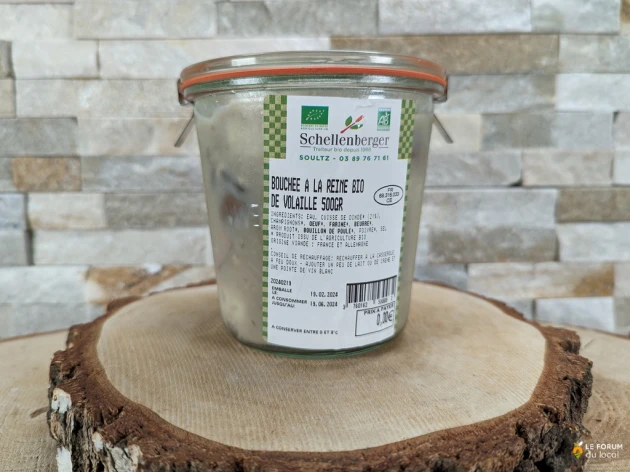 Bouchée à la reine de volaille bio - 2 personnes