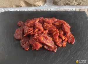 Chorizo de volaille en chiffonnade ~ 110 g