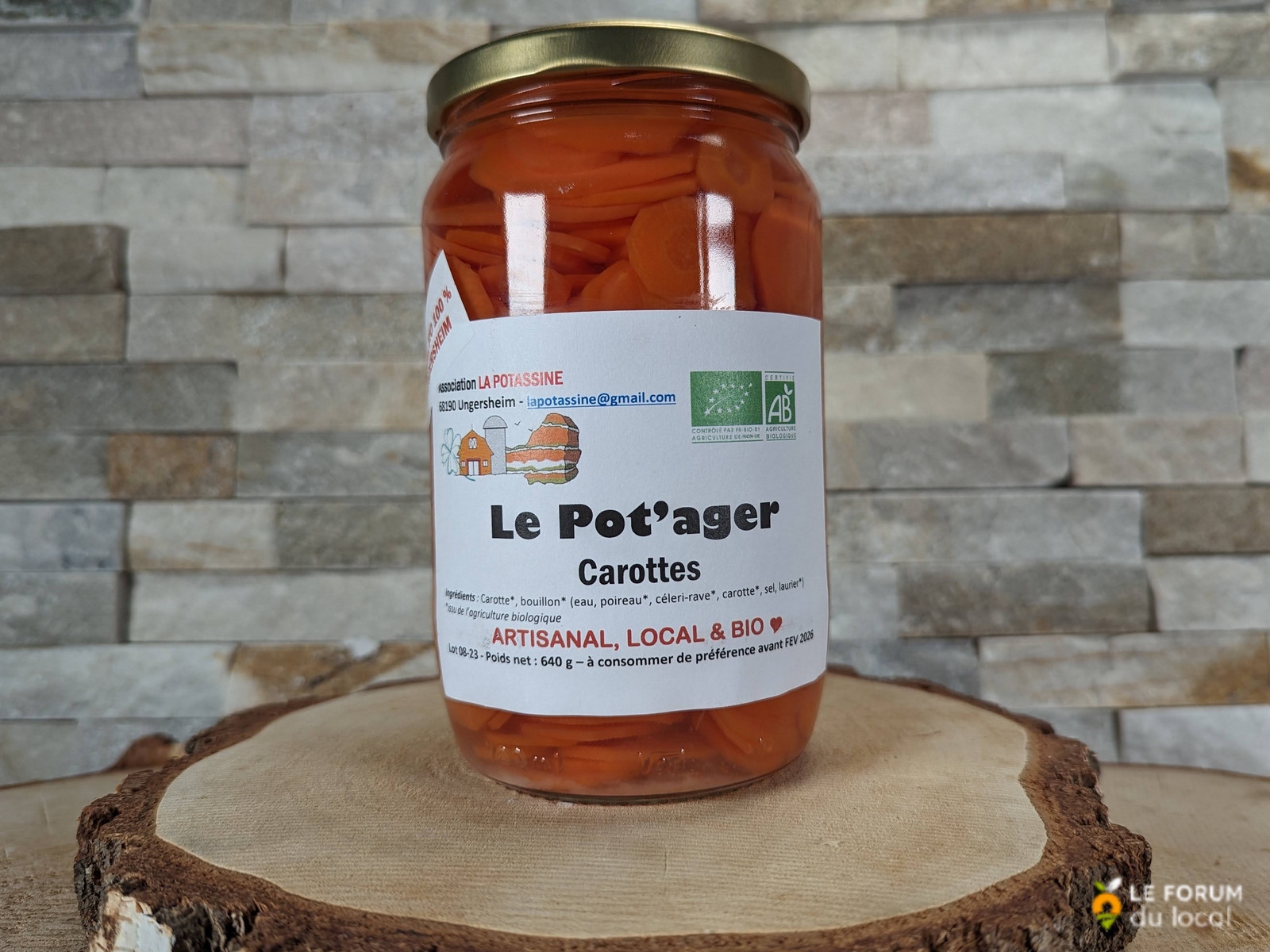 Carottes en rondelles bio - Pot'ager - 680 g | Le Forum...