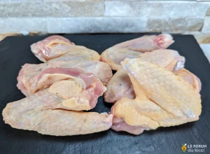 Ailes de poulet fermier bio - 6 pièces