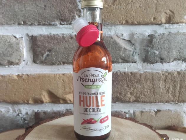 Huile de colza au piment - 25 cl