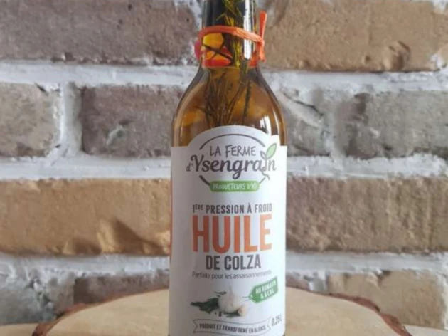 Huile de colza ail et romarin - 25 cl