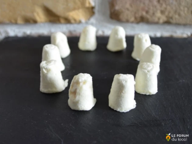 Fromage de chèvre affiné bio ~ 10 bouchons apéritifs