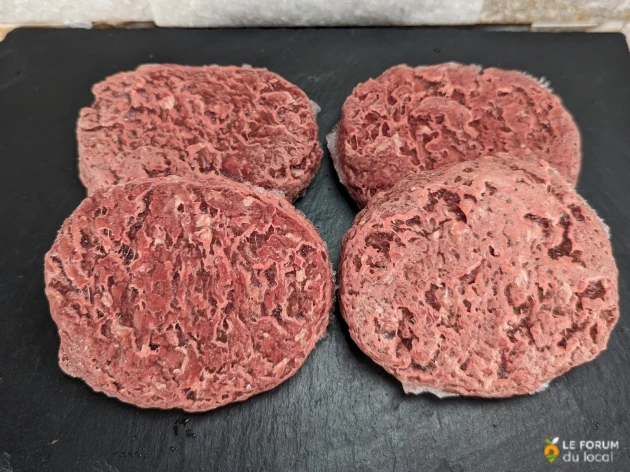 Steak haché surgelé 100% pur boeuf - 4 pièces