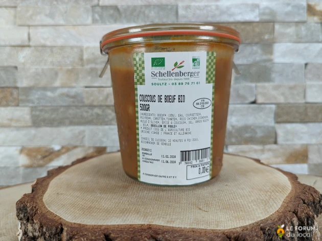 Couscous de boeuf bio - 2 personnes