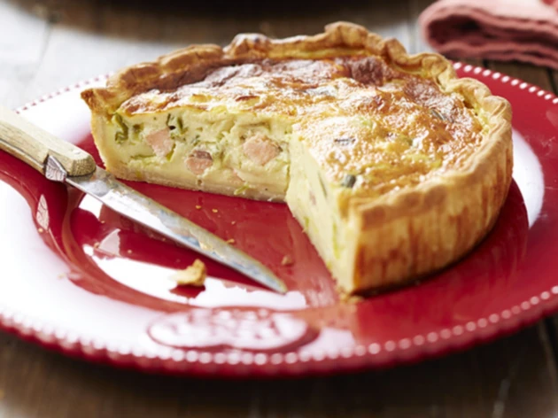 Tarte saumon poireaux bio - 3/4 personnes