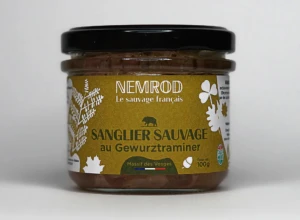 Terrine de sanglier au Gewurztraminer - 100 g