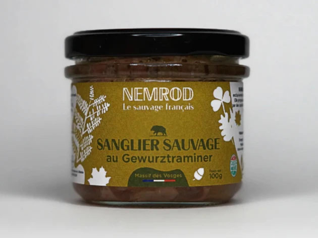 Terrine de sanglier au Gewurztraminer - 100 g
